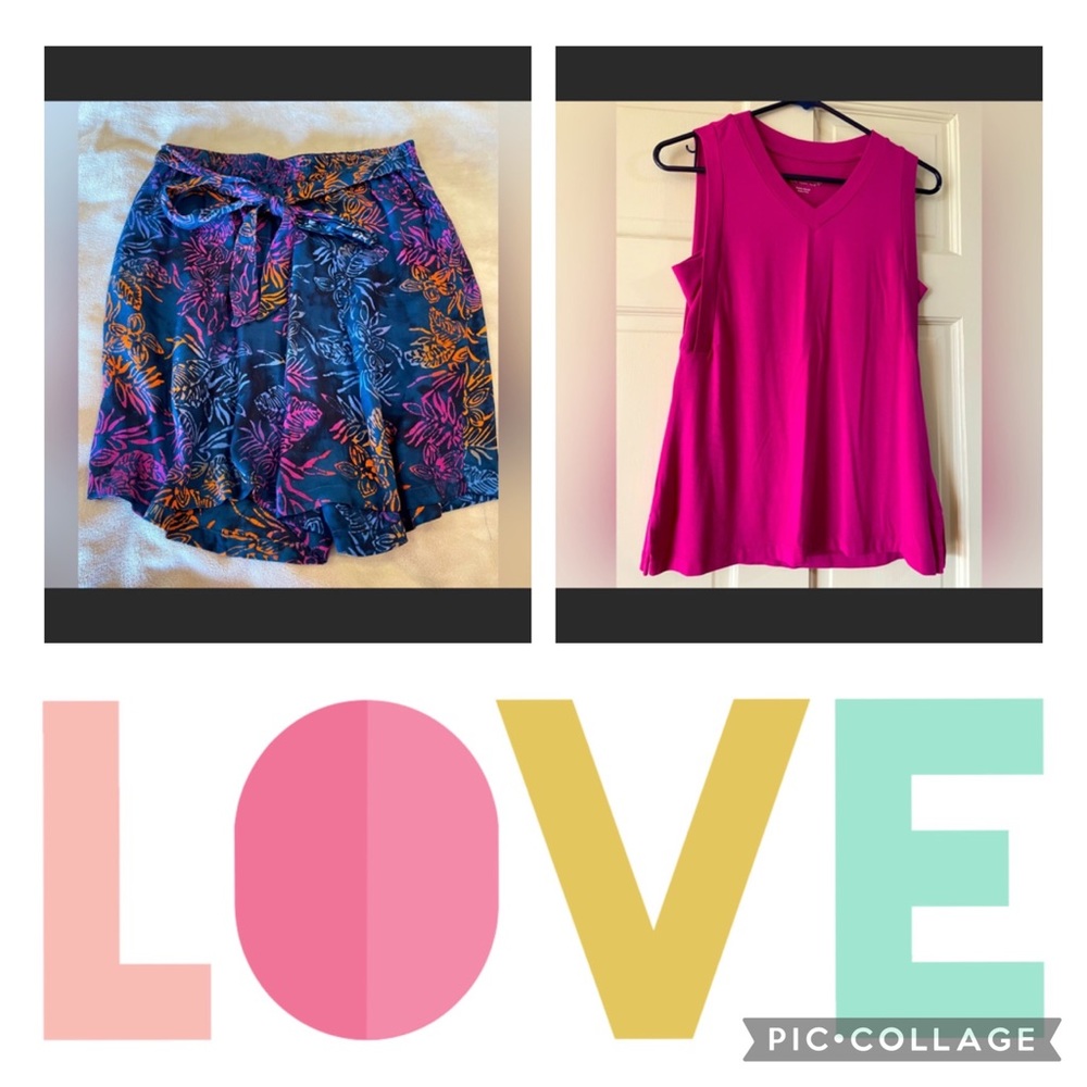 XSP Bundle Sale! Soft Surroundings Top, shorts Reg $49 sale $42, discounted ship - Picture 1 of 3